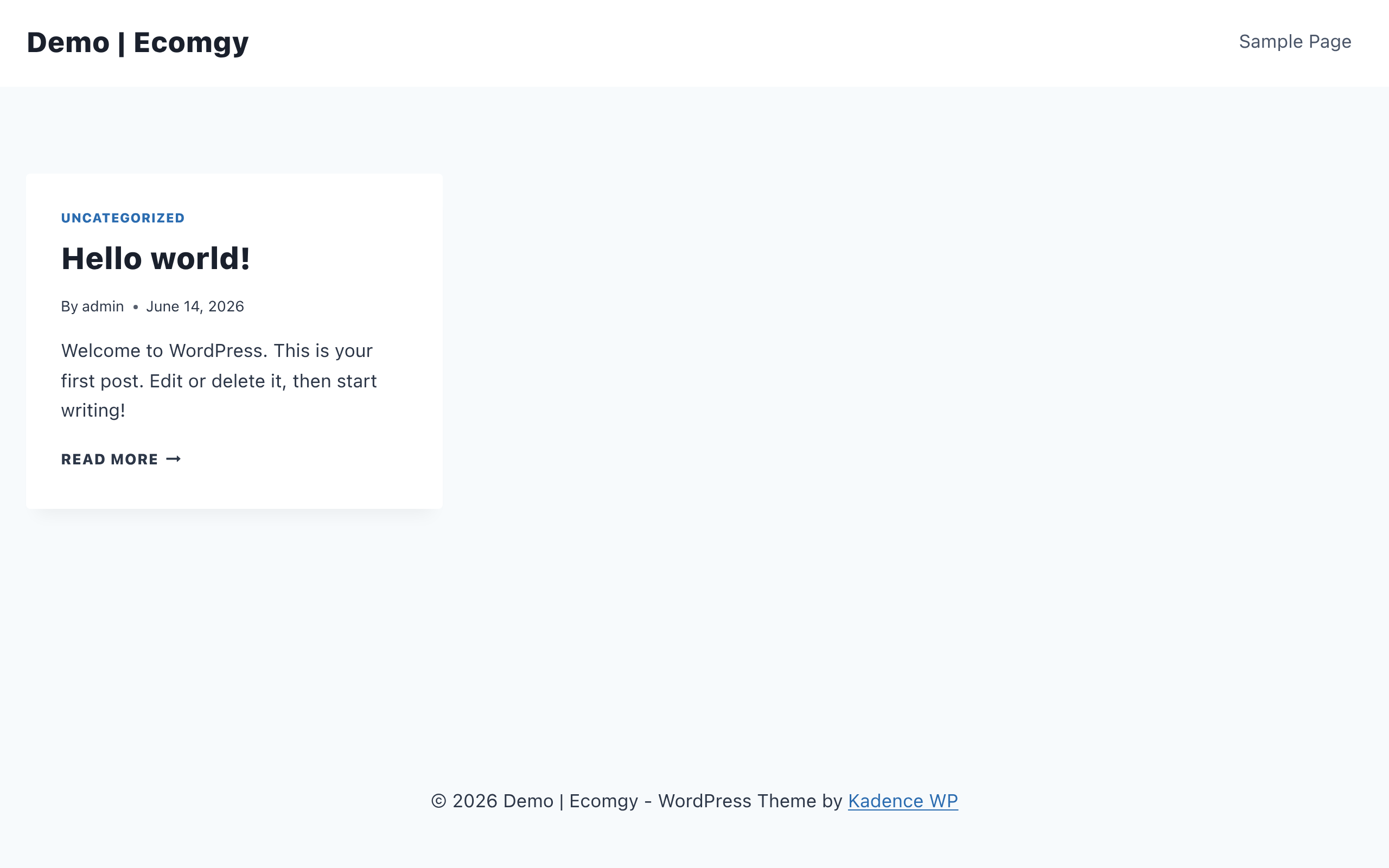 WordPress Demo
